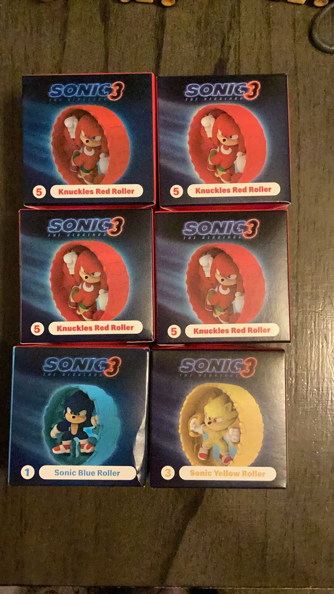 Sonic 3 Happy Meal Toys