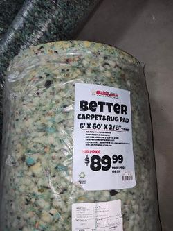 Carpet Padding - NEW 3 Rolls $40, $30 $20 AS IS