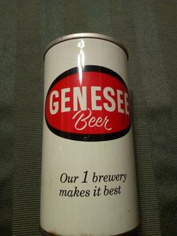 Vintage Genesee beer can( empty)/ our 1 brewery makes it best/ the Genesee brewing company,inc.,Rochester,n.y./12 ounce steel can