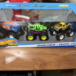 Monster Jam Trucks Set Of  5 Crash Crew Rex Saurus