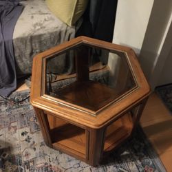 Glass Top Side Table