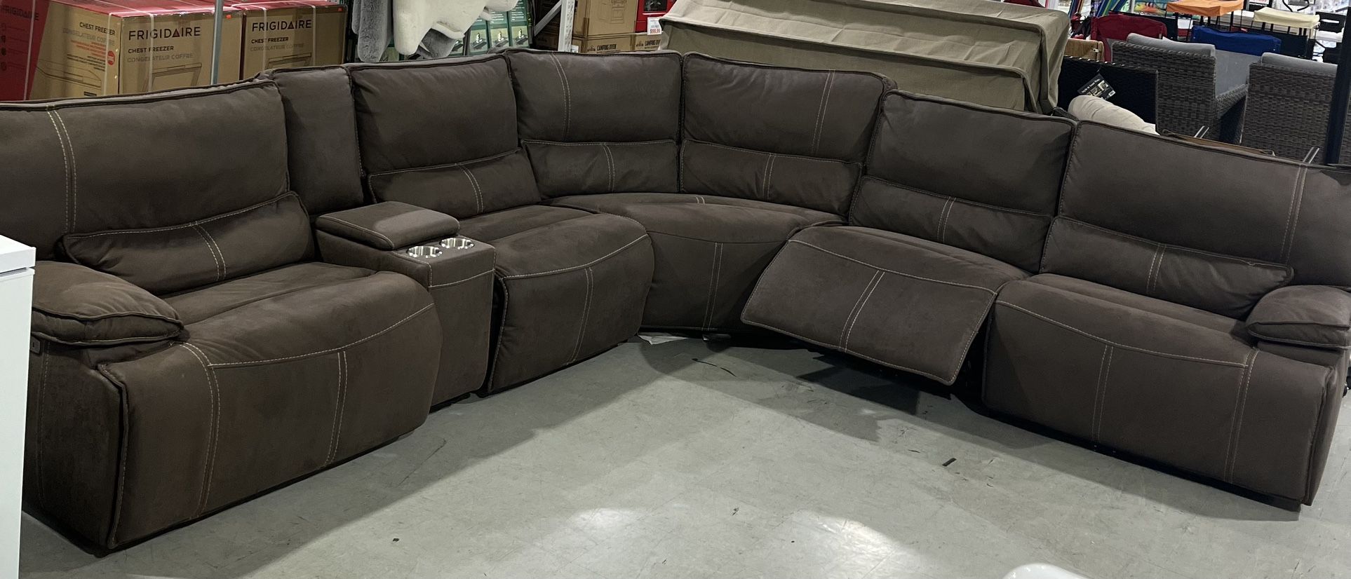 Fabric power reclining sectional $999.99