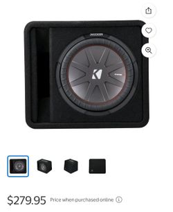 12" kicker comp r subwoofer with amp