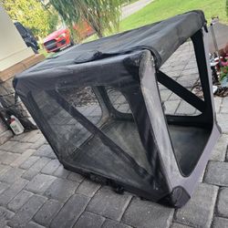 $15 Each Collapsible Portable Doghouse No Door Or Blue Hardshell Pet Carrier 