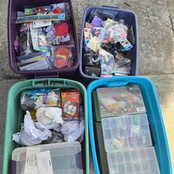 Crafting Supplies 4 Bin Lot