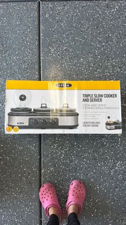 Bella triple slow cooker and server