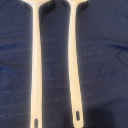 Lot Of 2 Vintage White TRUDEAU Melamine Solid Spatula - 98095-98080