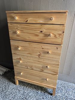 IKEA Tarva Pine Wood 5-Drawer Dresser