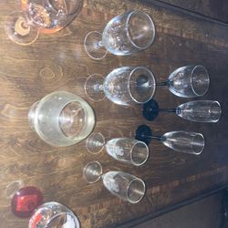 Assorted Wine Glassware Set