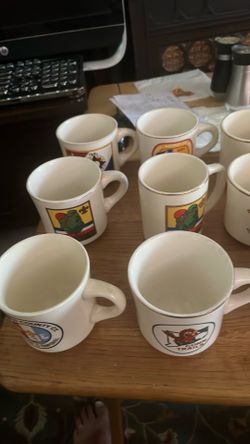12 Vintage Boy Scout Coffee Mugs