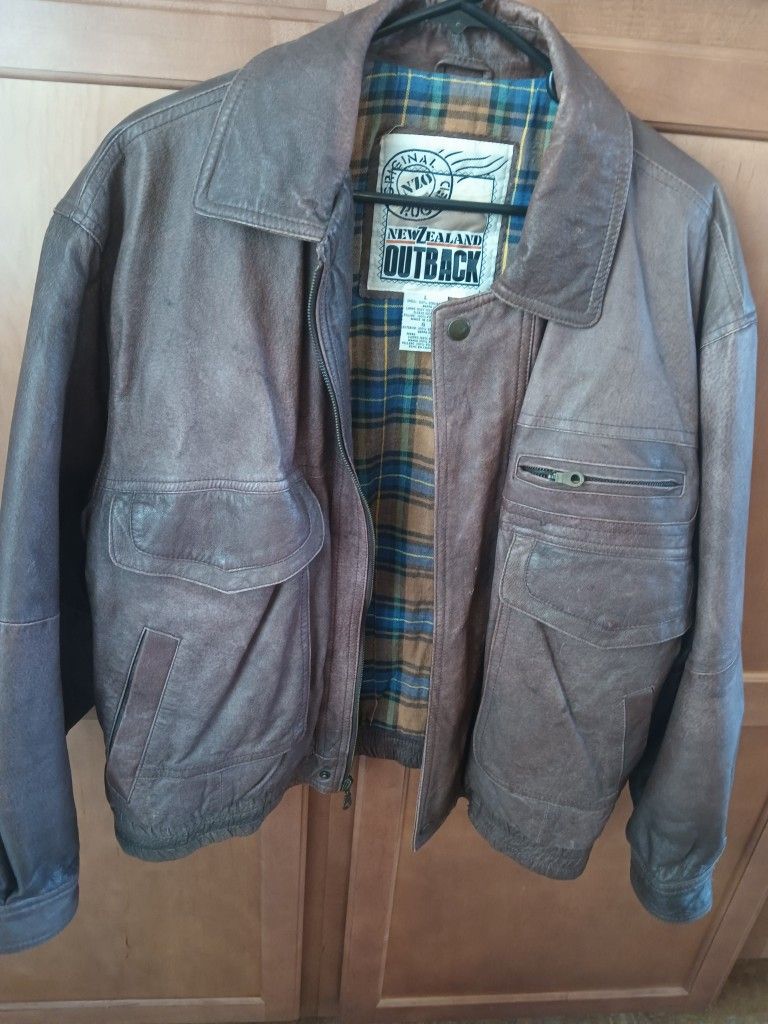 Vintage New Zealand Outback Men's Leather Jacket