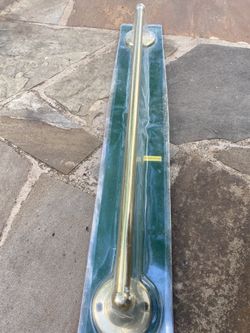 24” Solid Gold Brass Towel Rack