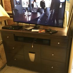 55’ LG Tv With Stand And Surround Sounds System 