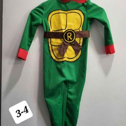 Toddler Ninja Turtles Halloween Costume Size 3-4