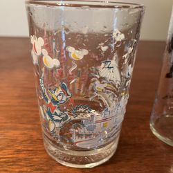 Vintage Glass Disney World And Pepsi 