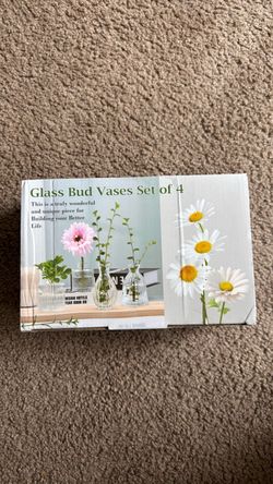glass bud vases (4 pcs)