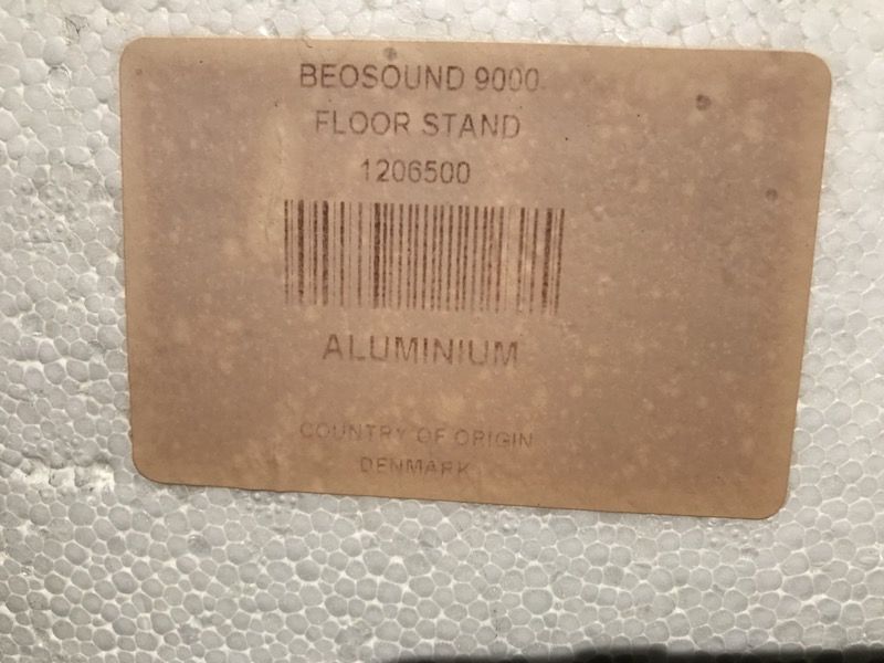 Bang & Olufsen BeoSound / 9000 Aluminum Floor Stand