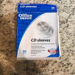 Double Sided Vinal CD/DVD Sleeves