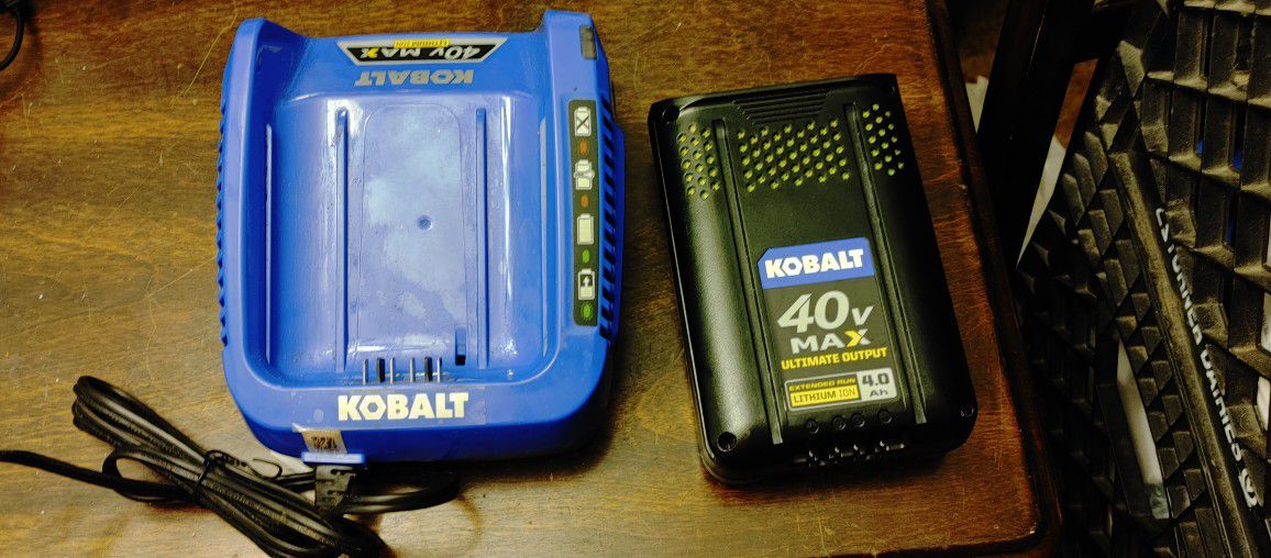 Kobalt 40v Max Battery And Charger 