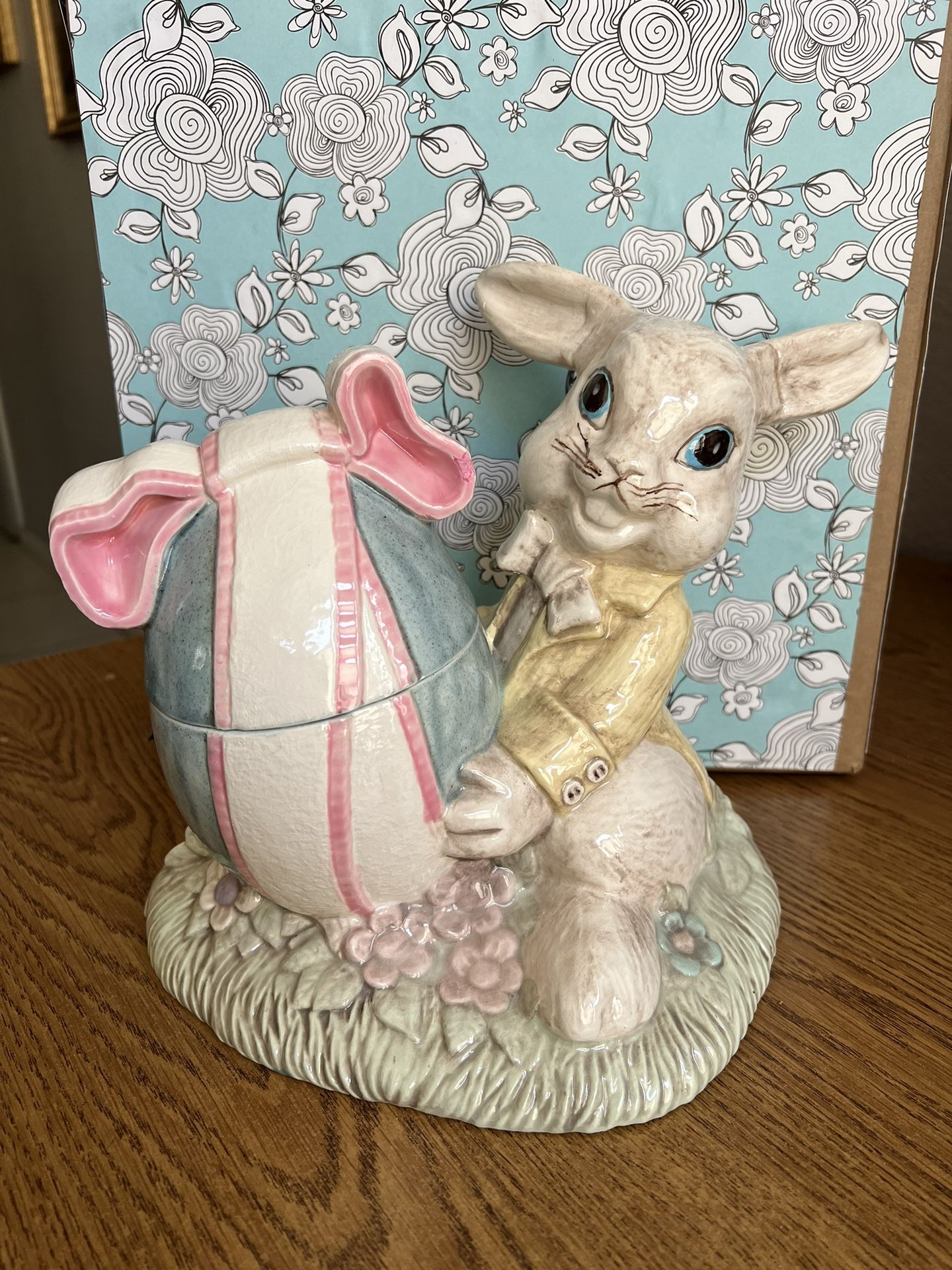 Vintage Bunny Rabbit Cookie Jar By Sittre Ceramic Productions 1978 Collectible