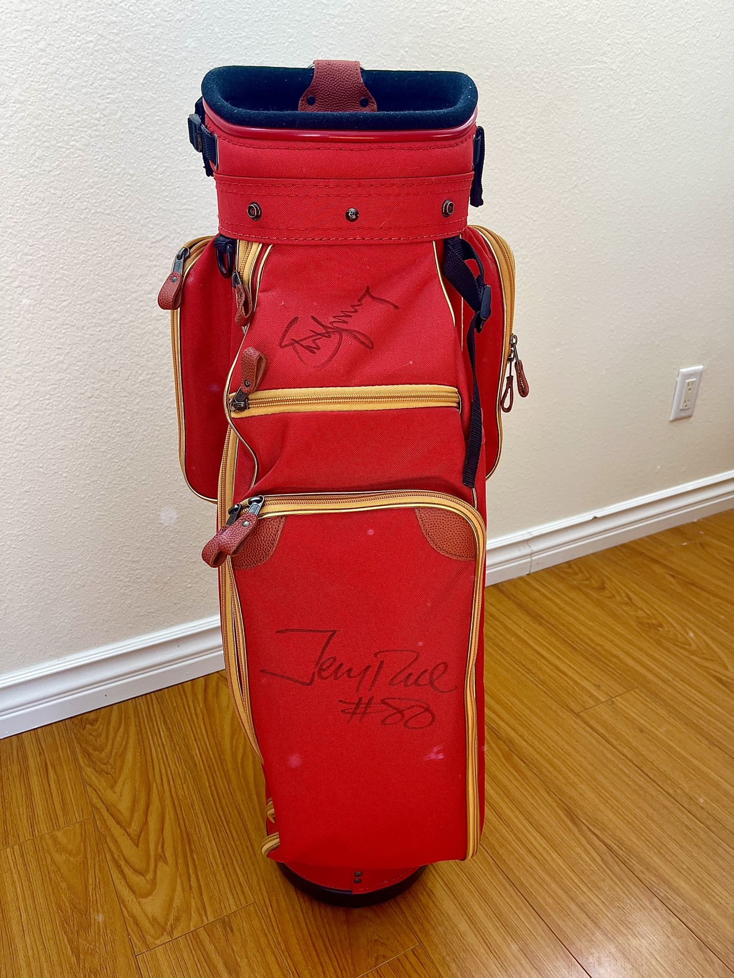 San Francisco 49ers Autographed Golf Bag