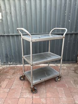 Three-Shelf Stainless Steel Utility/Serving Cart