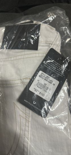 True Religion White Jeans Size 33 