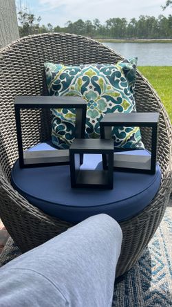 Three Square Floating Shelves