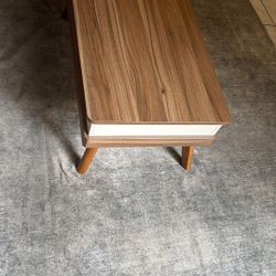 Modern Lift-Top Coffee Table with Hidden Storage – Walnut Finish