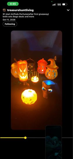Halloween LED Light-Up Figurine Set