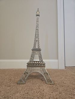 Metal Eiffle Tower Figurine / 16 inches tall