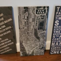 NYC Trio Canvas Art 