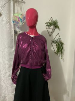 Forever 21 medium bomber jacket Matte sequin