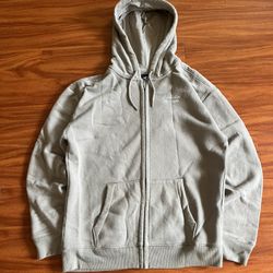 Hollister grey zip up hoodie - size Large