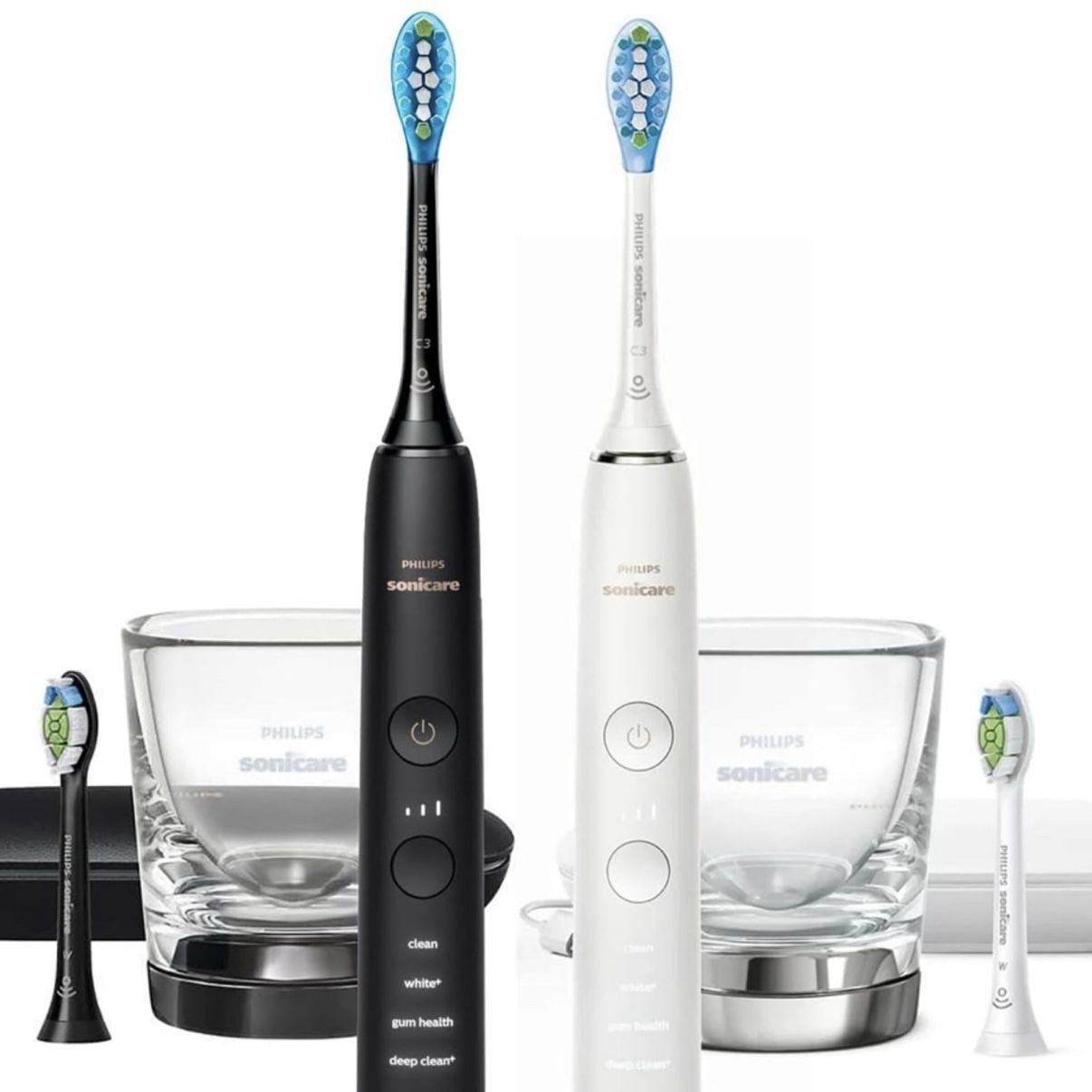 New Set of 2 PHILIPS Sonicare DiamondClean 9000 Bluetooth Rechargeable Electric