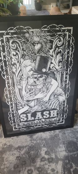 Slash GunsNRoses customed framed