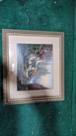 Thomas kinkaid photo with frame