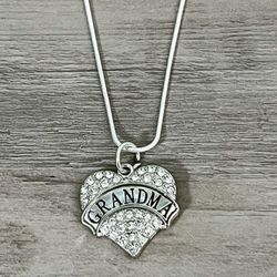 Sterling Silver Grandma Necklace 20in