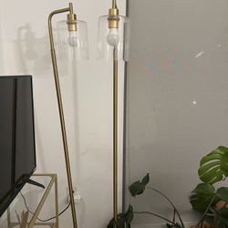Floor Lamp Gold Fixture 