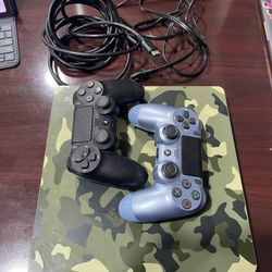 PlayStation 4 Slim Green Camo