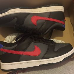 Nike Dunk Low Black Racer Blue University Red Brand New !!