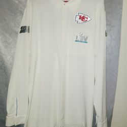 Mens Nike NFL Kansas City Chiefs Dri-Fit Sideline Super Bowl LIV LS DC5062-100 Sz XL