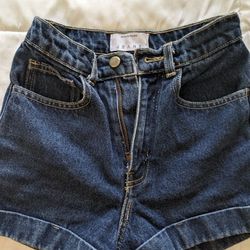 American Apparel High Waisted Shorts Size 24 Women  $20