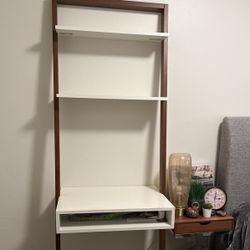 Pottery barn Leaning Shelf/desk