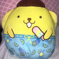 Squishmallows Sanrio Pompompurin Beach 8-in Plush