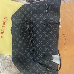 NEW Designer Authentic LV Tote Bag Black 