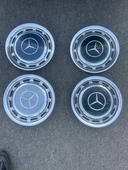 Vintage Mercedes Benz Hub Caps