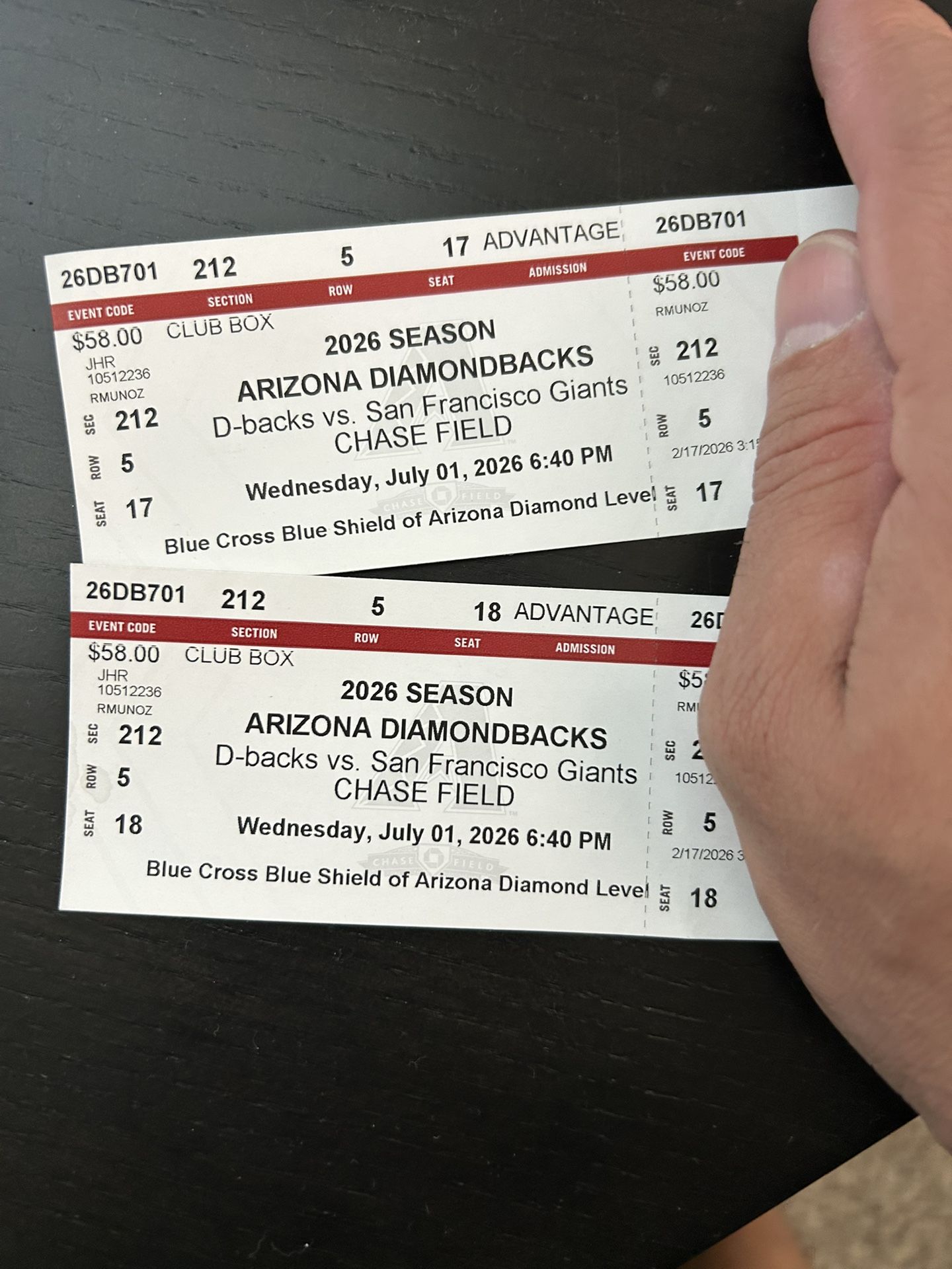 Arizona Diamondbacks Tickets for Sale in Sun City, AZ - OfferUp