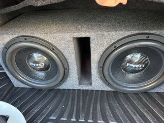 Two elite audio 12s