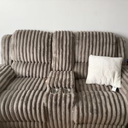 Corduroy Sofa And Love Seat Recliner 